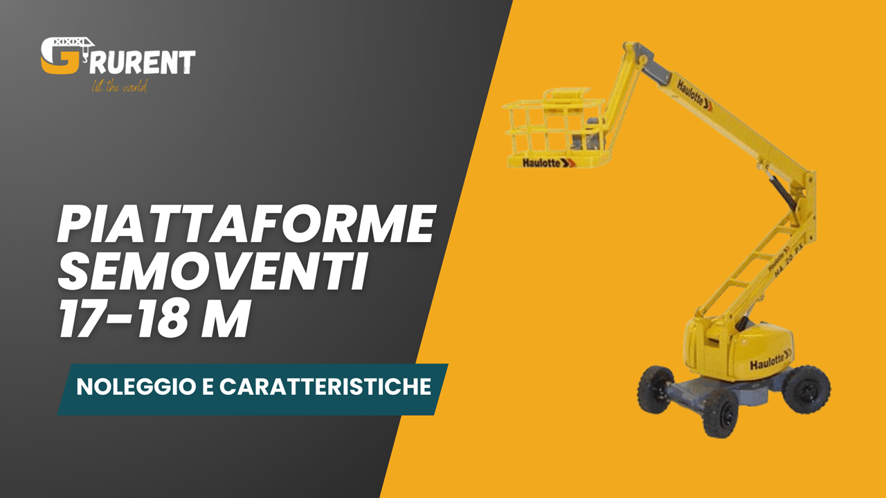 Piattaforme semoventi 17-18m noleggio