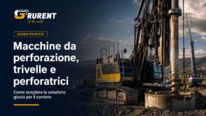 Macchina da perforazione e trivella in un cantiere